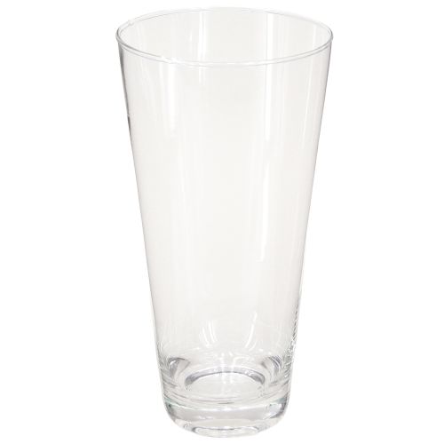 Artikel Glasvase Konisch Blumenvase Transparent Ø10cm H20cm