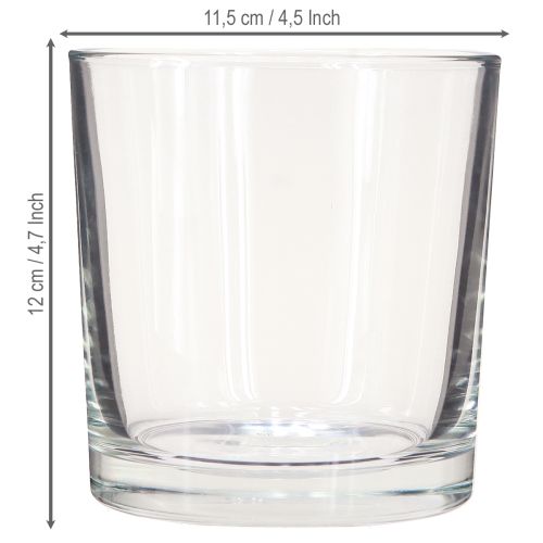 Artikel Glasvase Zylinder Tischvase Transparent Ø11,5cm H12cm