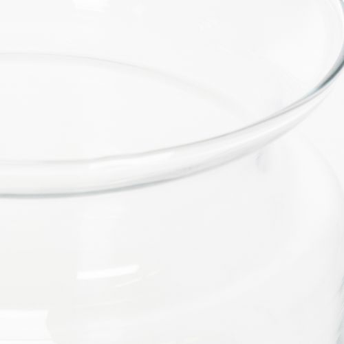 Artikel Glasvase klar Deko-Vase aus Glas mit Rand für Windlicht oder Blumenvase 15cm