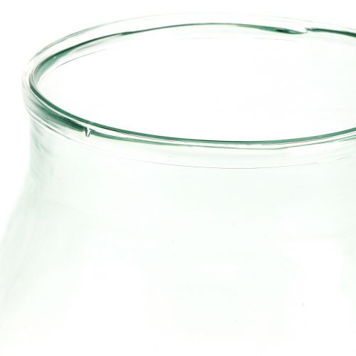 Floristik24 Deko Glas Blumenvase Ø21cm H23cm