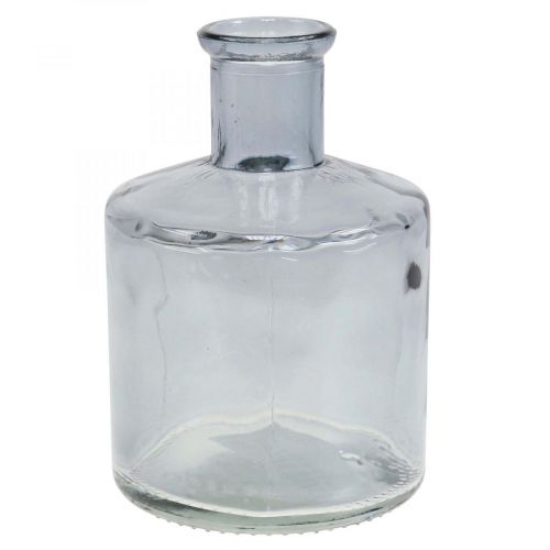 Floristik24 Glasvase Apothekerflaschen Deko Glas Dekovase Getönt Ø7cm 6St