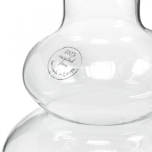 Artikel Glasvase rund Blumenvase Dekovase Glas Klar Ø16cm H23cm