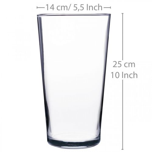 CIELO Bodenvase Aus Glas – Elegant, Konisch & Handgefertigt