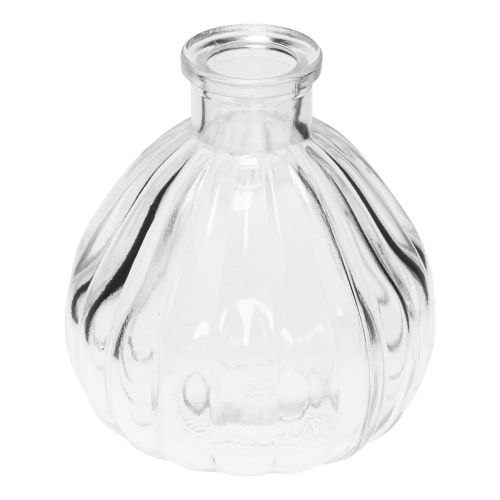 Floristik24 Glasvasen Mini Vasen Glas Bauchig Klar 8,5x9,5cm 6St