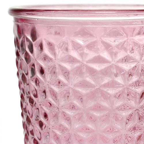 Floristik24 Kerzenbecher, Pokalglas, Windlicht, Glasdeko Ø10cm H18,5cm