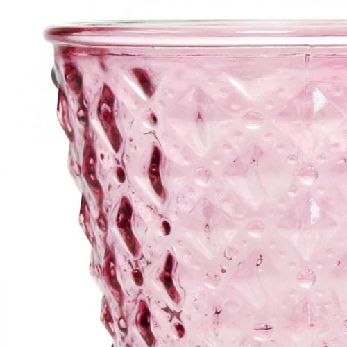 Artikel Kerzenhalter, Pokalglas, Glas-Windlicht Ø11cm H15,5cm