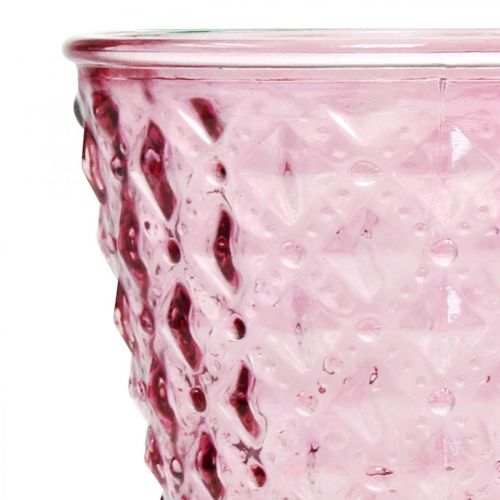 Floristik24 Kerzenhalter, Pokalglas, Glas-Windlicht Ø11cm H15,5cm