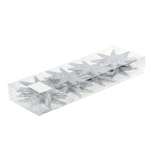 Artikel Glitterstern Silber Ø10cm 12 St