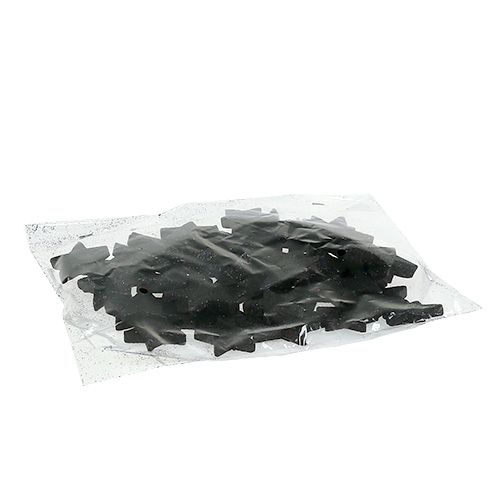 Glittersterne Schwarz 4-5cm 40St | Floristik24.at