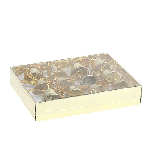 Floristik24 Glocke Gold 2,5cm 12St
