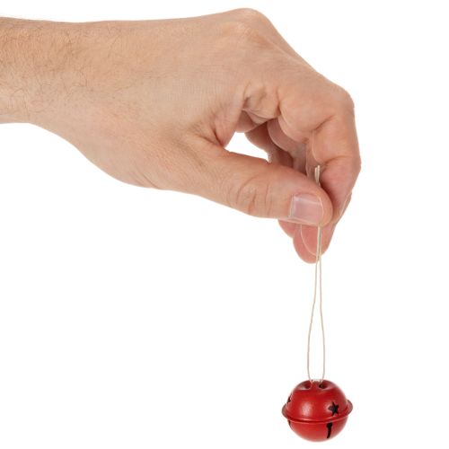 Rote Metallglöckchen mit Sternenmuster 3 cm 9er-Set | Floristik24.at