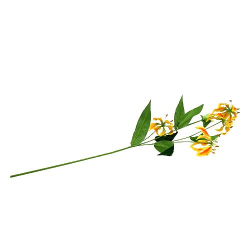 Floristik24 Gloriosa Zweig Orange-Gelb 90cm 1St