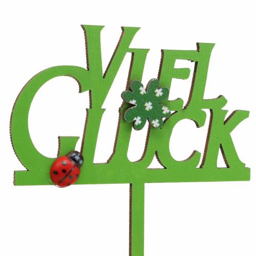 Dekostecker Viel Glück 22cm sortiert 12St