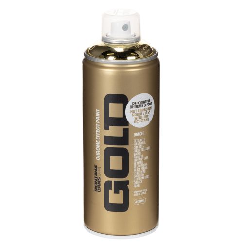 Farbspray Gold Chrom Acrylbasis 400ml für Innenbereich