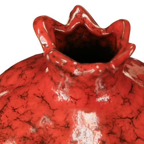 Artikel Granatapfel Deko Vase Keramik Rot Braun Ø10,5cm H12cm