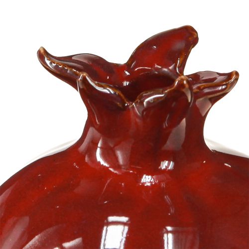 Floristik24 Granatapfel Keramik Kerzenhalter für Stabkerzen H15cm 2St