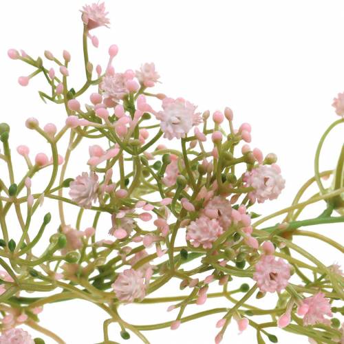 Floristik24 Girlande Schleierkraut Rosa 180cm