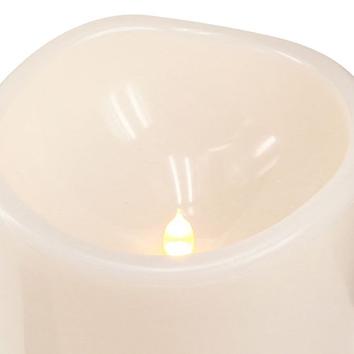 Artikel Große LED Kerze mit Timer Für außen Warmweiß Ø12,5cm H20cm 2St
