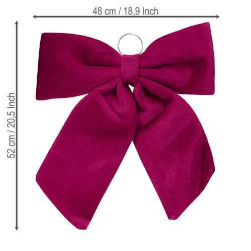 Artikel Große Schleife Samt Weihnachtsschleife Outdoor Rot 48×52cm