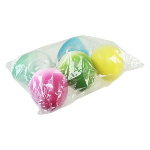 Floristik24 Große Ostereier hängend Plastikeier Pastellfarben 15cm 5 St