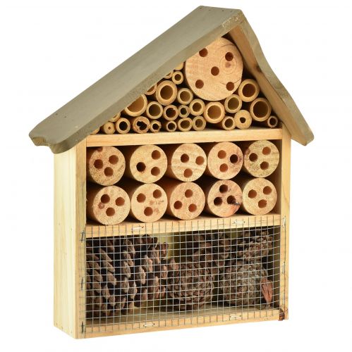 Artikel Insektenhotel Insektenhaus Hellbraun 25cmx8,5cmx32cm