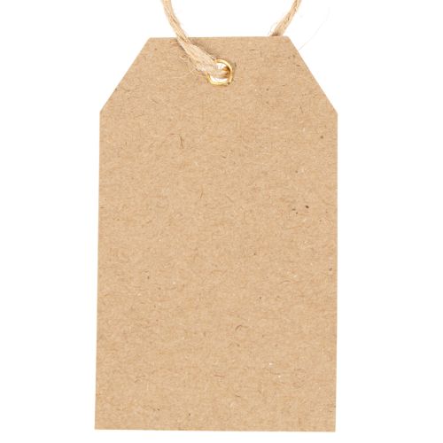 Geschenkanhänger Weihnachten aus Papier Naturbraun 8cm 36 Stück | Floristik24.at
