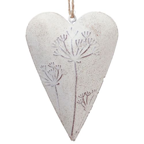 Floristik24 Hängedeko Deko Herzen Vintage Deko Metall 11x7,5cm 3St
