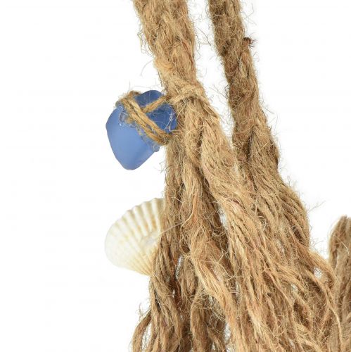 Artikel Hängedeko Maritim Seilknoten Deko mit Muscheln Ø9cm 45cm