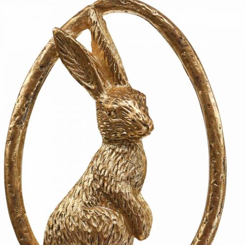 Artikel Hängedeko Ostern Anhänger Osterhase Deko Ei Gold 9cm 6St