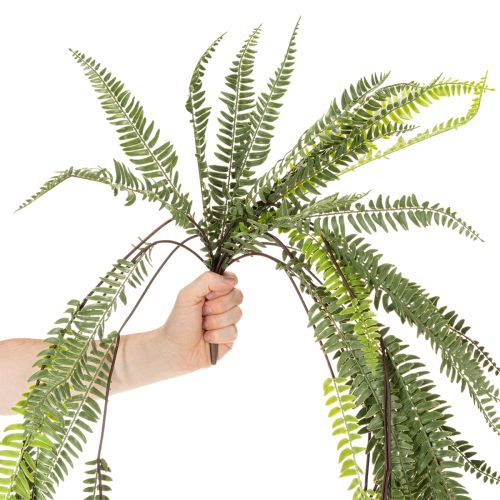 Farn künstlich, grüner Kunststoff-Farnzweig, 118 cm, für Innenbereich | Floristik24.at