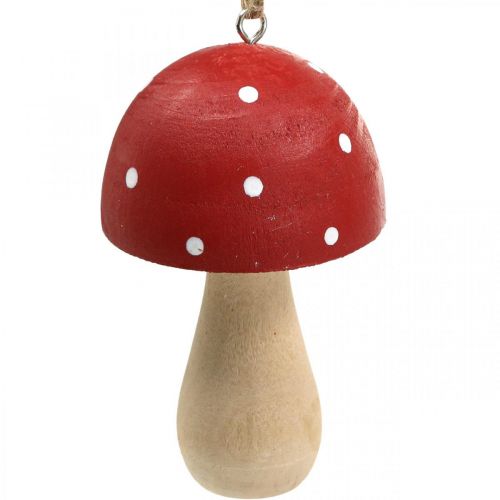 Floristik24 Fliegenpilz Deko Pilze Holzpilz zum Hängen H8,5cm 6St