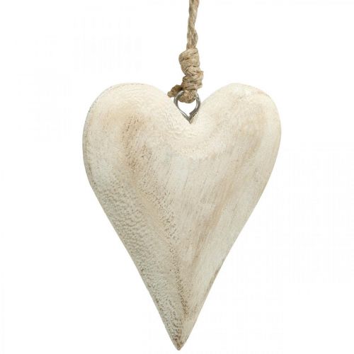 Artikel Herz aus Holz, Dekoherz zum Hängen, Herz Deko H10cm 4 St