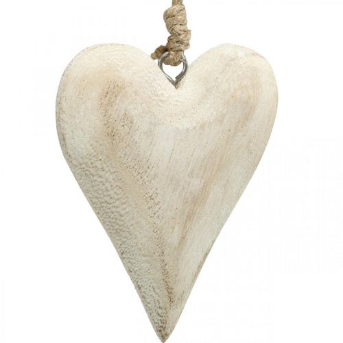 Artikel Herz aus Holz, Dekoherz zum Hängen, Herz Deko H13cm 4 St