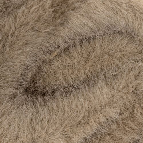Dekoschleife Plüsch mit Aufhänger 14x16cm Braun Beige Cremeweiß 3er Set | Floristik24.at