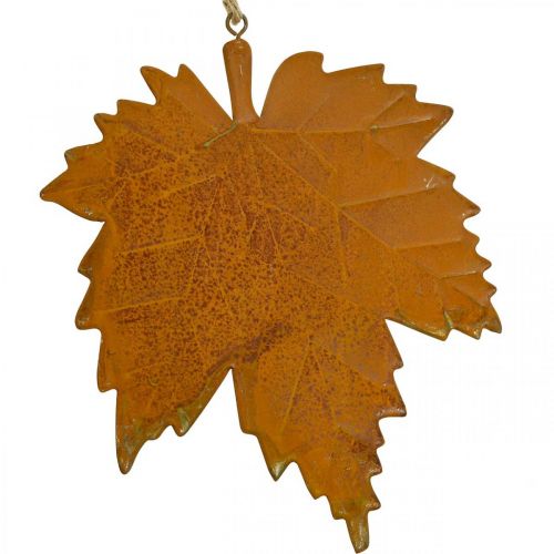 Floristik24 Herbst Deko Blätter Metall Rost-Optik Ahornblatt 6 St