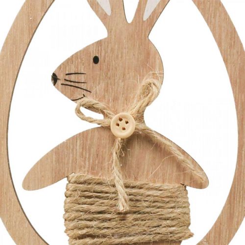 Artikel Dekoanhänger Holz Osterdeko Hase im Ei 9×1,5×23cm 6 St