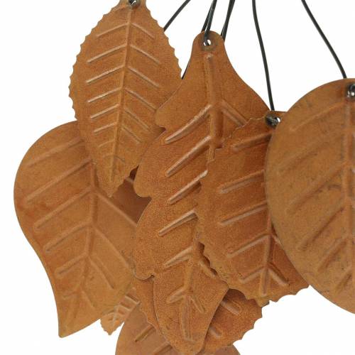 Floristik24 Dekohänger Herbst-Blätter Edelrost Metall H25cm 2St
