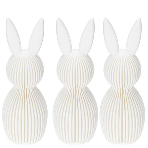 Artikel Dekofigur Hase Faltoptik für moderne Inneneinrichtung Wohnzimmer oder Büro 13cm 3St