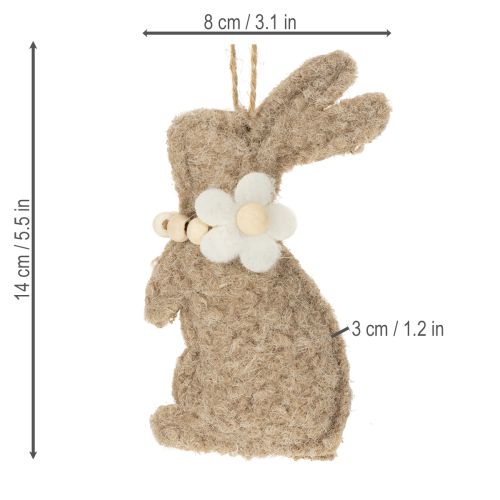 Artikel Osterhase Hängedekoration ideales Dekoaccessoire für Fensterschmuck 14cm 8St