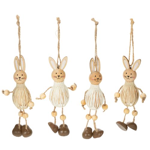 Floristik24 Osterhasen Deko Hängeschmuck für festliche Ostern Dekoration 12cm 4 St