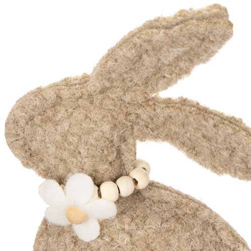 Artikel Osterhase Figur Frühling Plüschige Tierdeko für Wohnzimmer und Tisch 18cm 6St