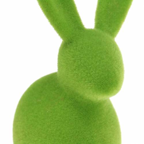 Floristik24 Hase beflockt Bunt H13cm Sortiert 6 St