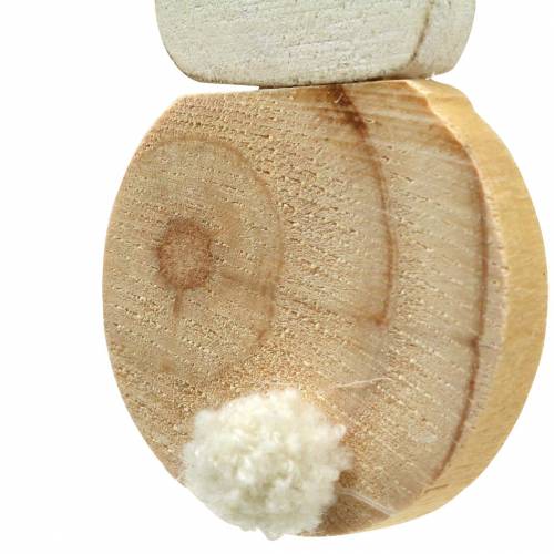 Floristik24 Osterhase zum Hängen Creme, Natur Holz Sortiert H10,5cm 8St