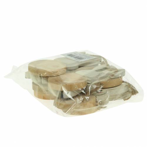 Floristik24 Osterhase zum Hängen Creme, Natur Holz Sortiert H10,5cm 8 St