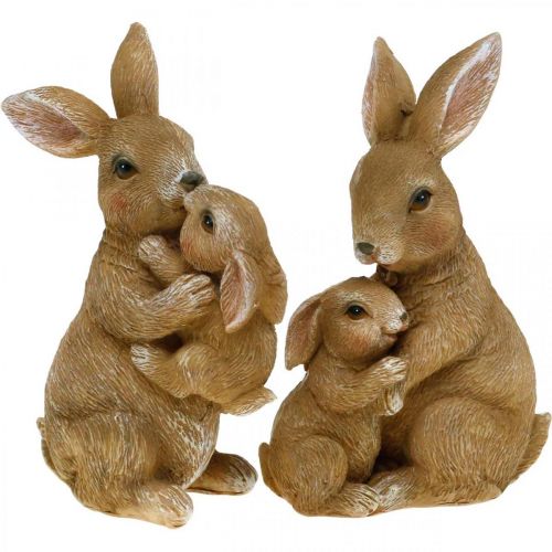 Floristik24 Hasen Deko Figuren Hasenfamilie Osterdeko H11,5cm 2St