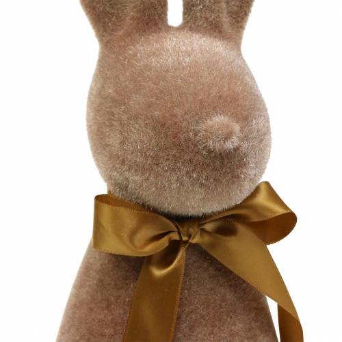 Floristik24 Hase beflockt Braun H42cm