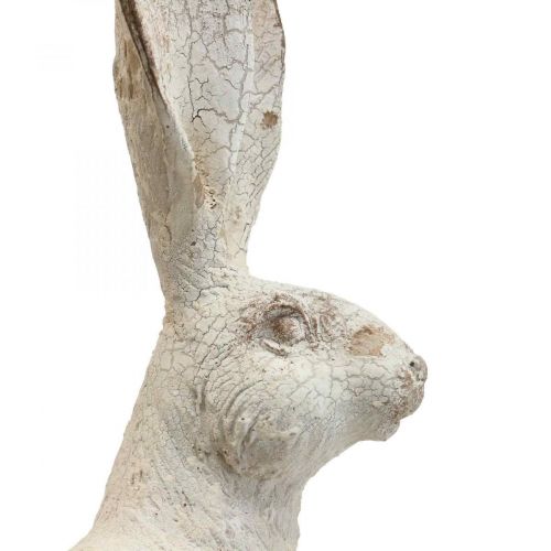 Floristik24 Deko Hasen Sitzend Shabby Chic Frühlingsdeko H25cm 2St