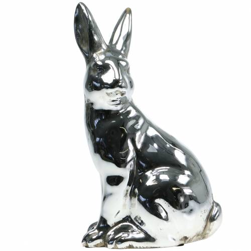 Floristik24 Hase Silber Antik H31cm