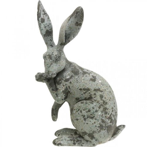 Floristik24 Deko Hase Sitzend Steinoptik Gartendeko H31cm