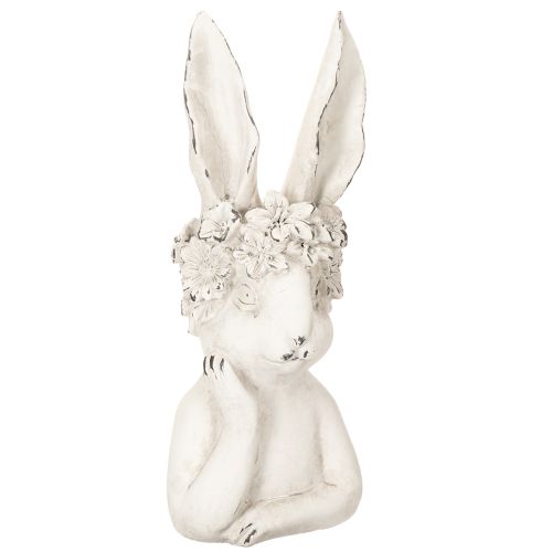 Deko Hase mit detailreicher Gestaltung für zeitlose Frühlings und Osterideen 34cm